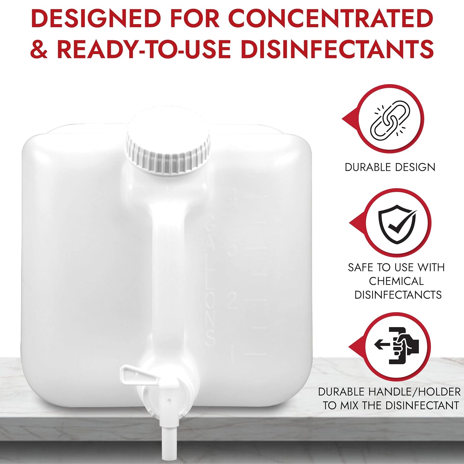 Lucasol 25 Gallon Chemical Dispenser Disinfectant Mix Tank