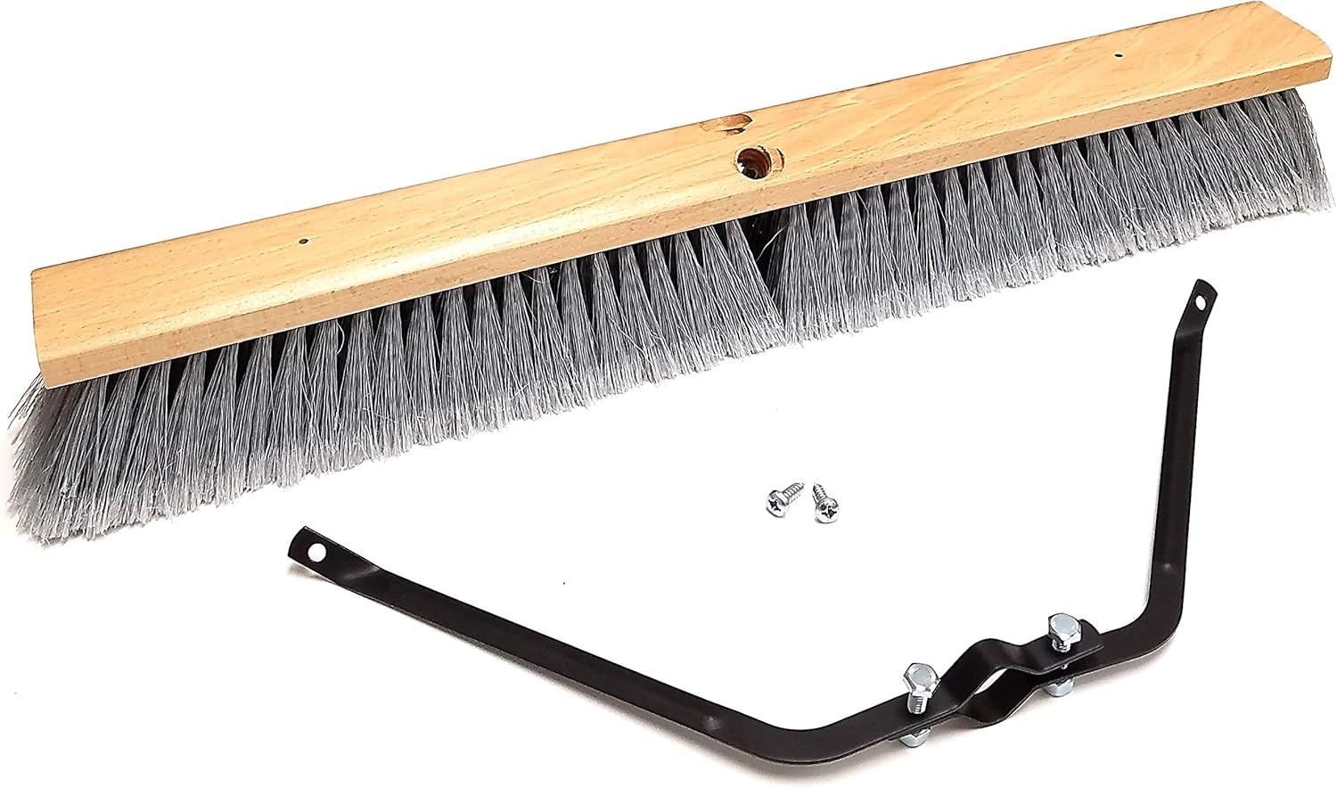 24 Inch Multi-Surface Push Broom Head with Broom Brace