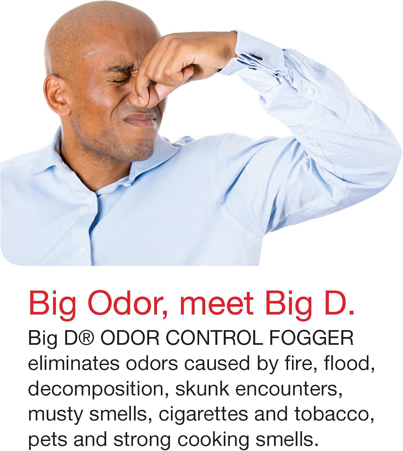 Big D 344 Odor Control Fogger - 5 Oz Pack of 12