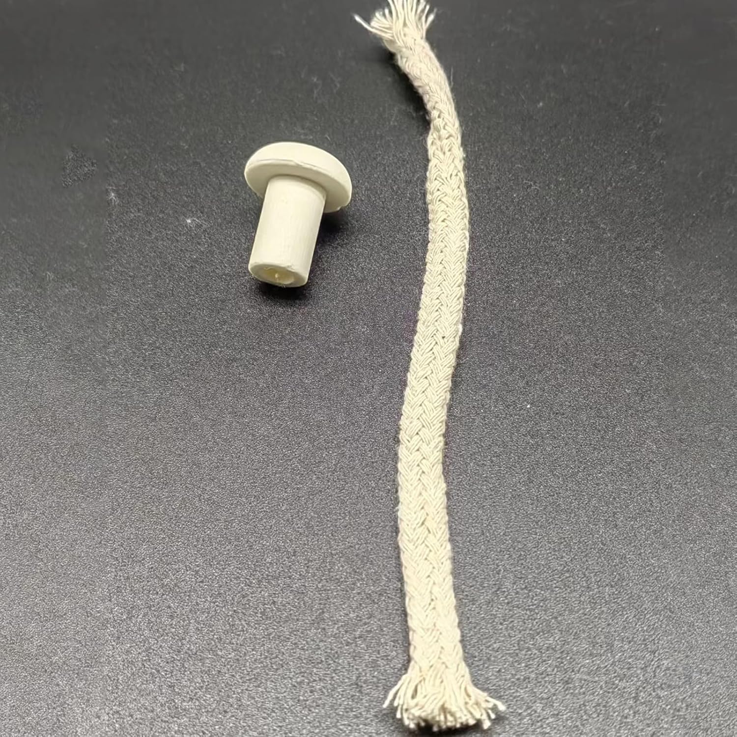 10 Cotton Wicks with Ceramic Holder for Alcohol Lamp Lab Use