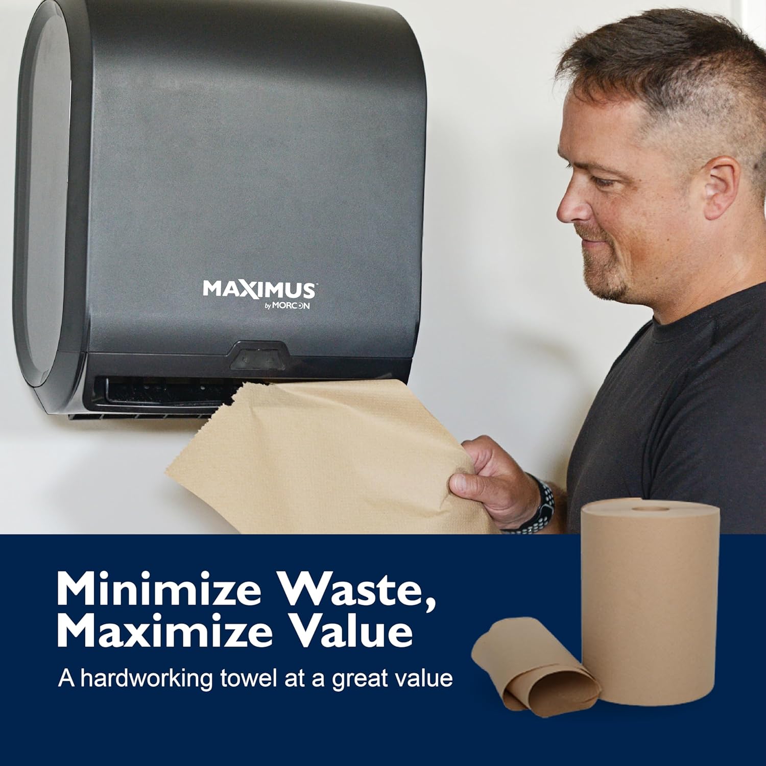 Maximus X1112 Heavyweight 10 Inch Recycled Paper Towels 6 Rolls Per Case