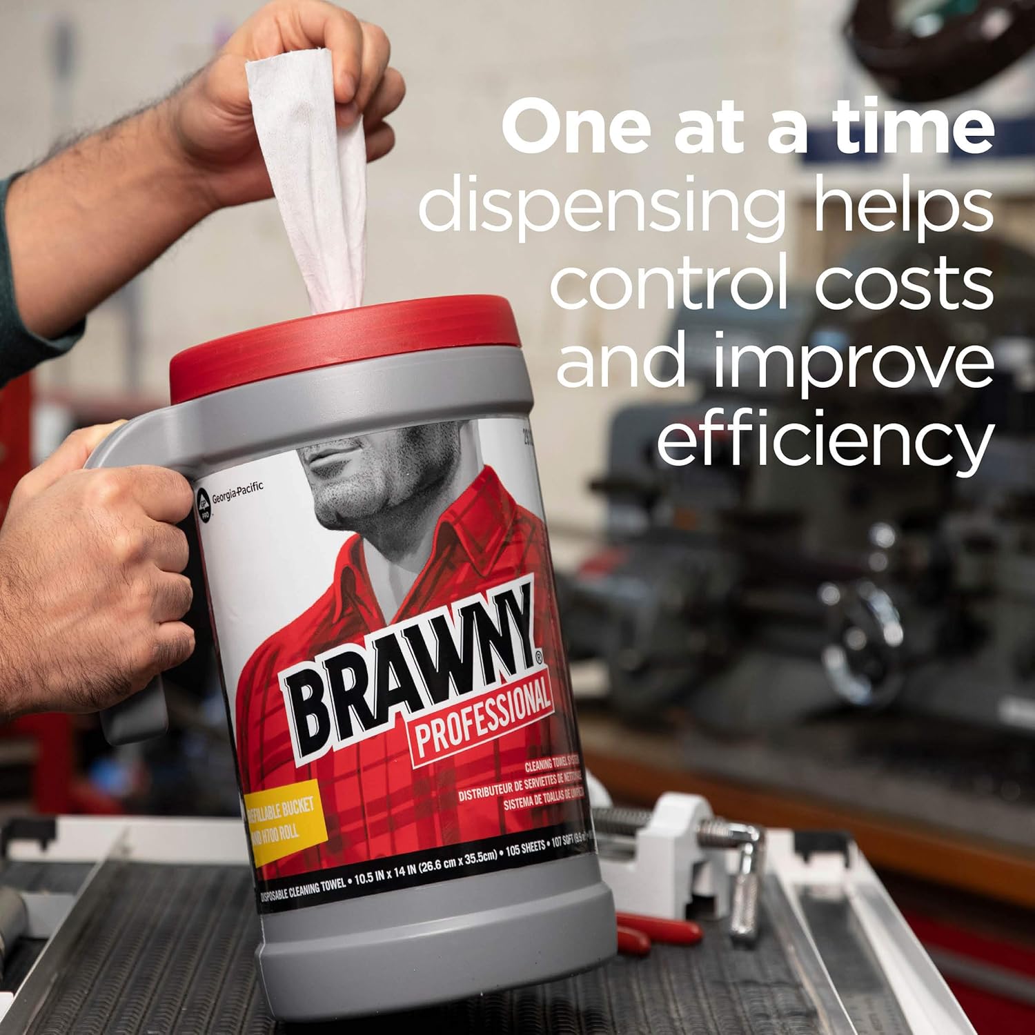 Brawny Professional H700 Cleaning Towel Refill 6 Rolls Case