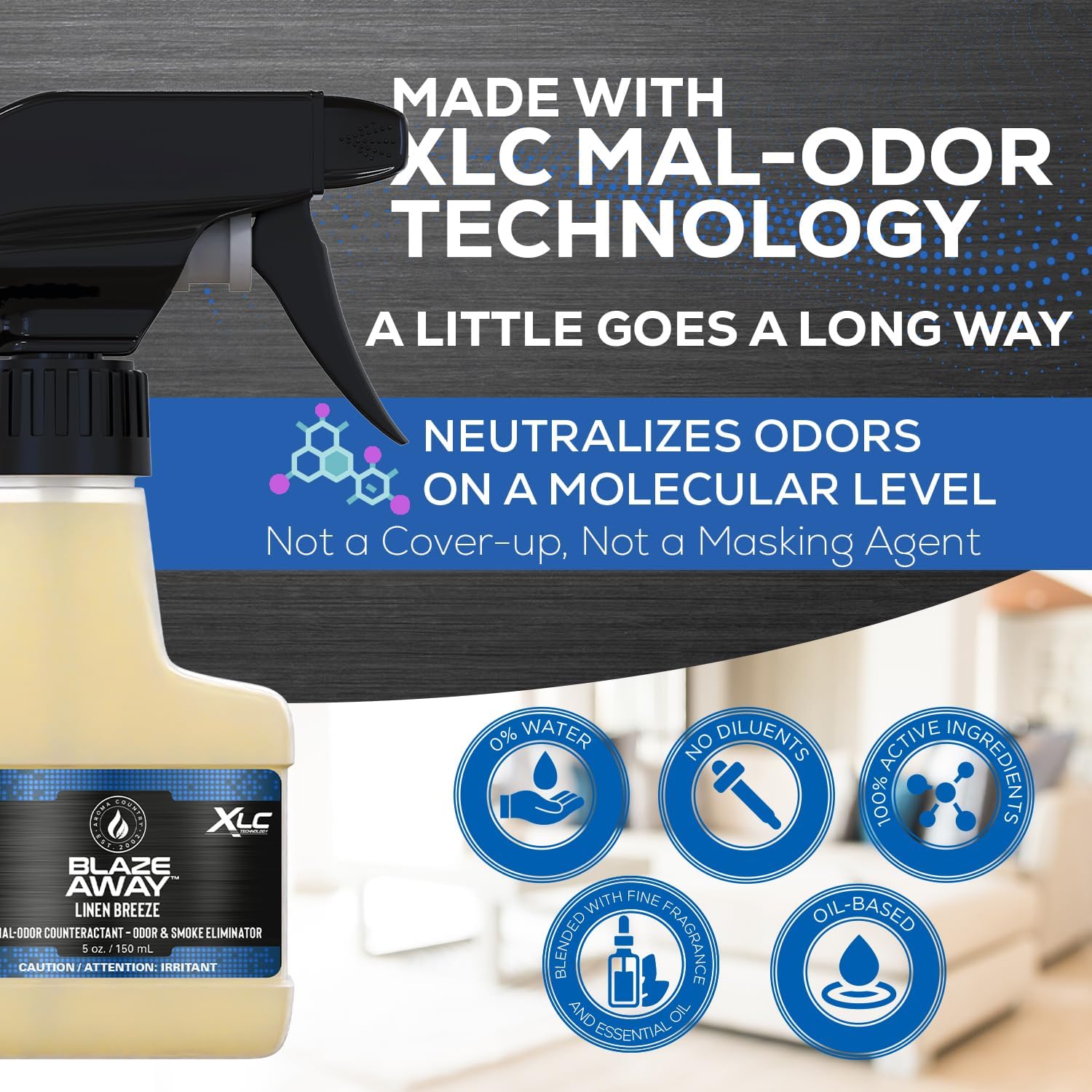 Blaze Away Commercial Air Freshener for Strong Odors