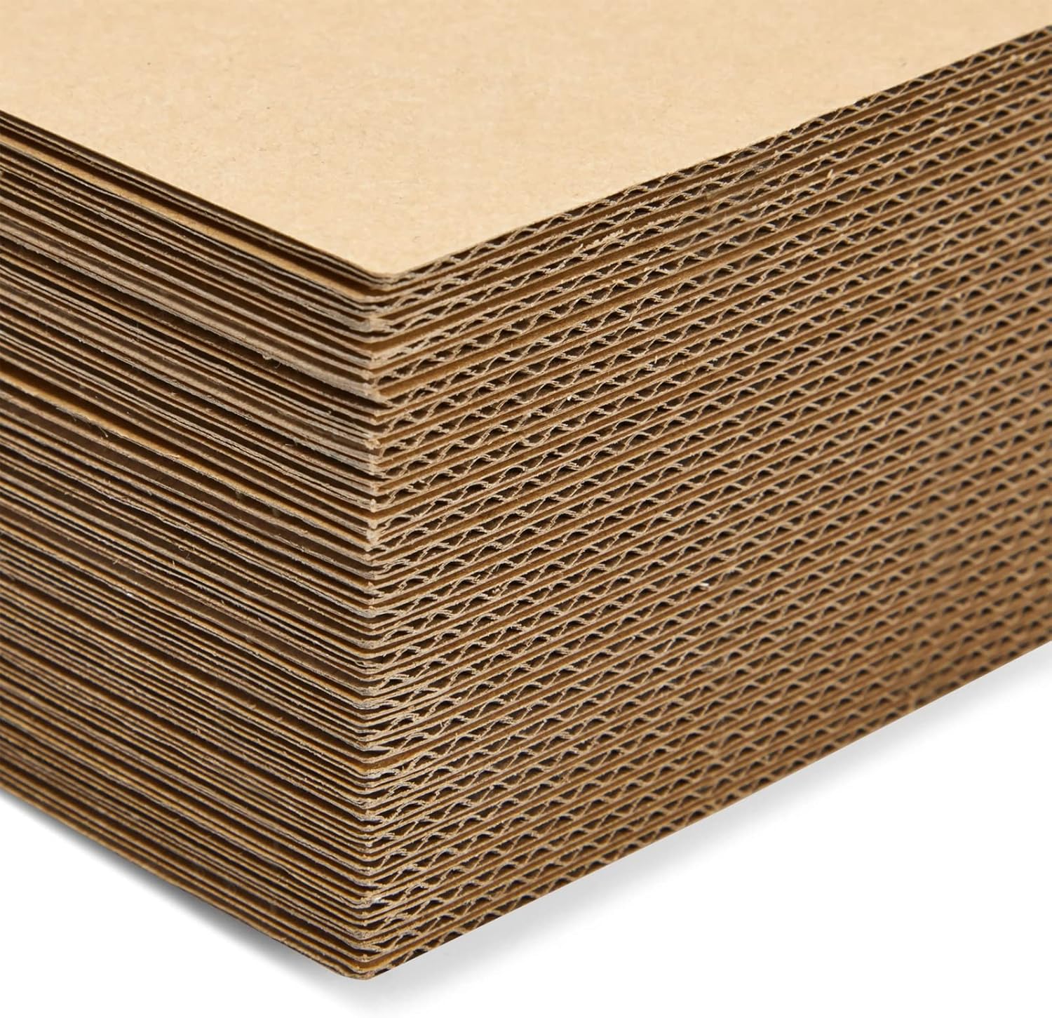 50 Pack Corrugated Cardboard Sheets 9x12 for Packaging and Crafts
