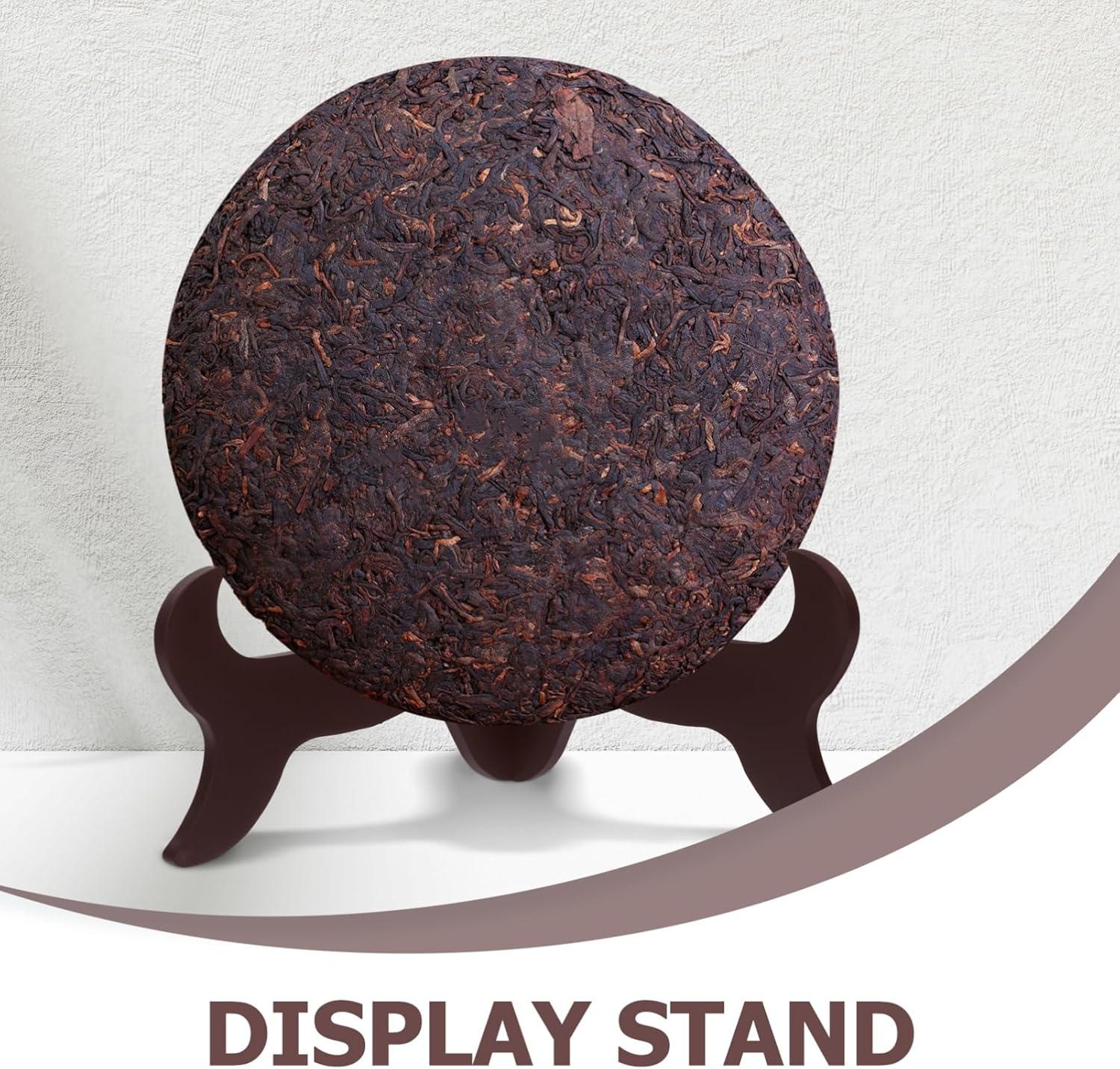 Wooden Plate Display Stand 10 Inch Adjustable Height Easel for Home Decor and Tea Ceremony