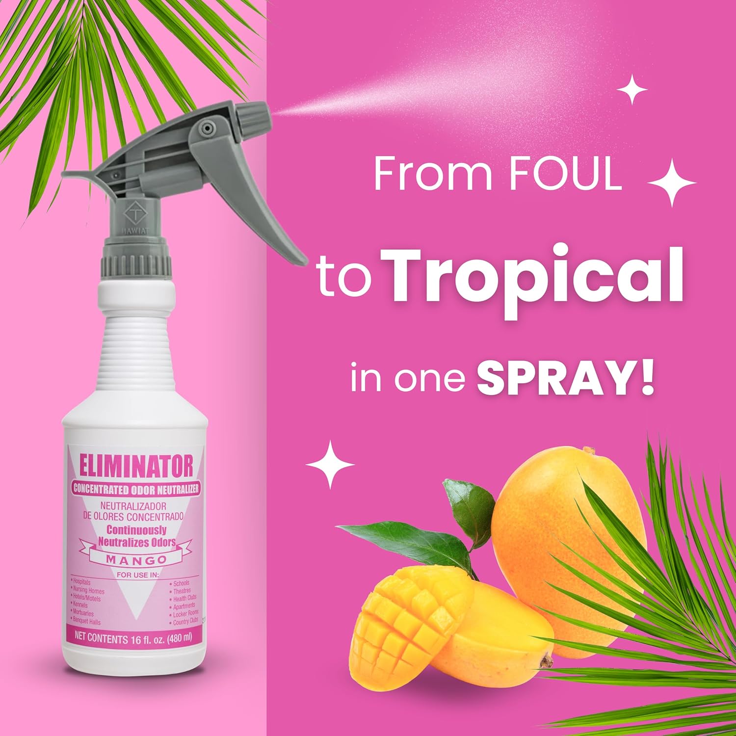 Eliminator Industrial Strength Air Freshener with Mango Scent