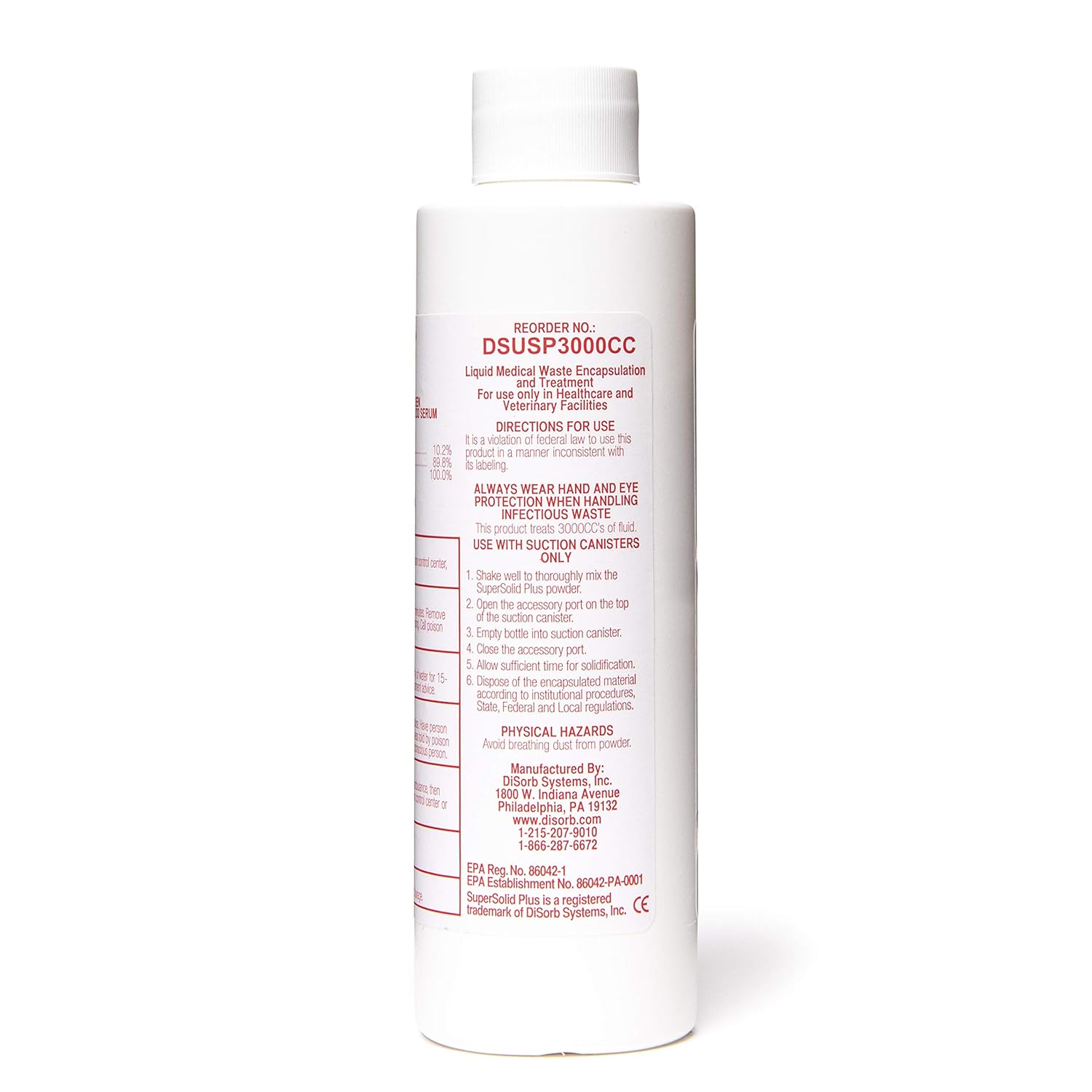 SuperSolid Plus Disinfectant Absorbent Powder 3000cc