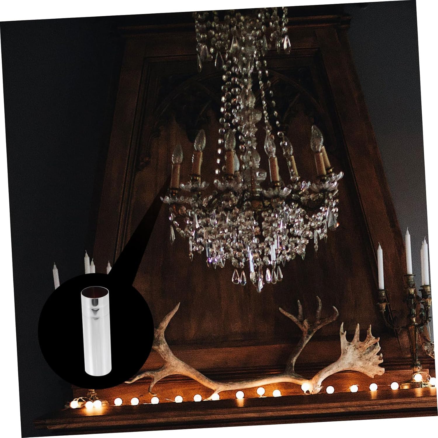 2pcs Chandelier Base Covers Crystal Lamp Holder Sleeves for Decorative Replacement