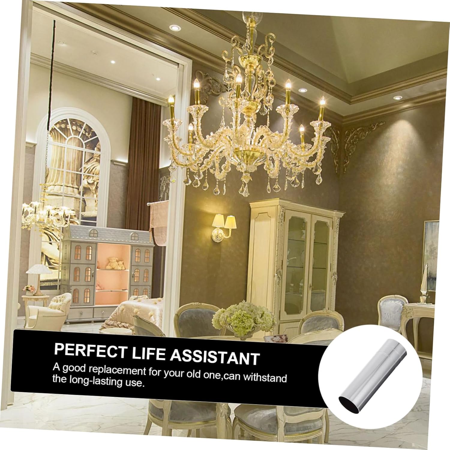 2pcs Chandelier Base Covers Crystal Lamp Holder Sleeves for Decorative Replacement