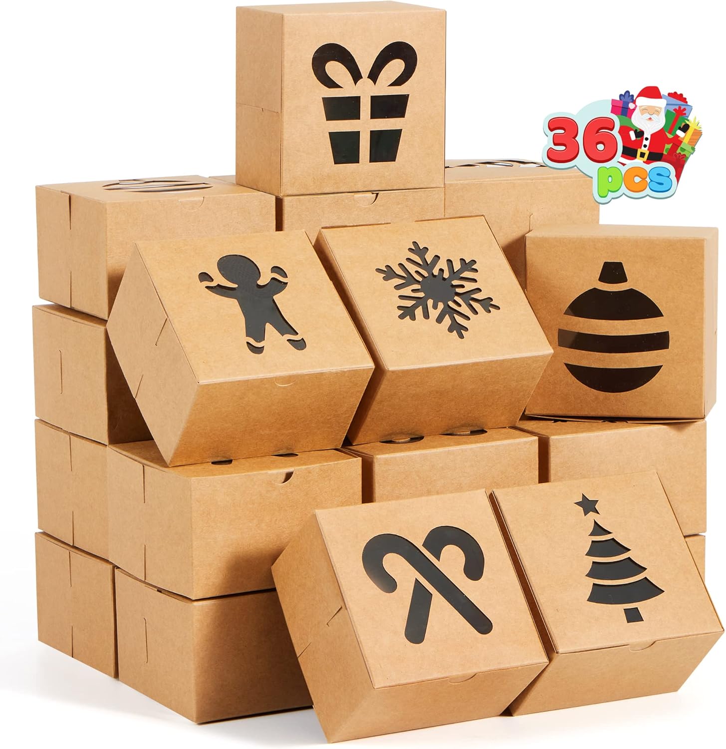 JOYIN 36 Piece Christmas Cookie Box Set
