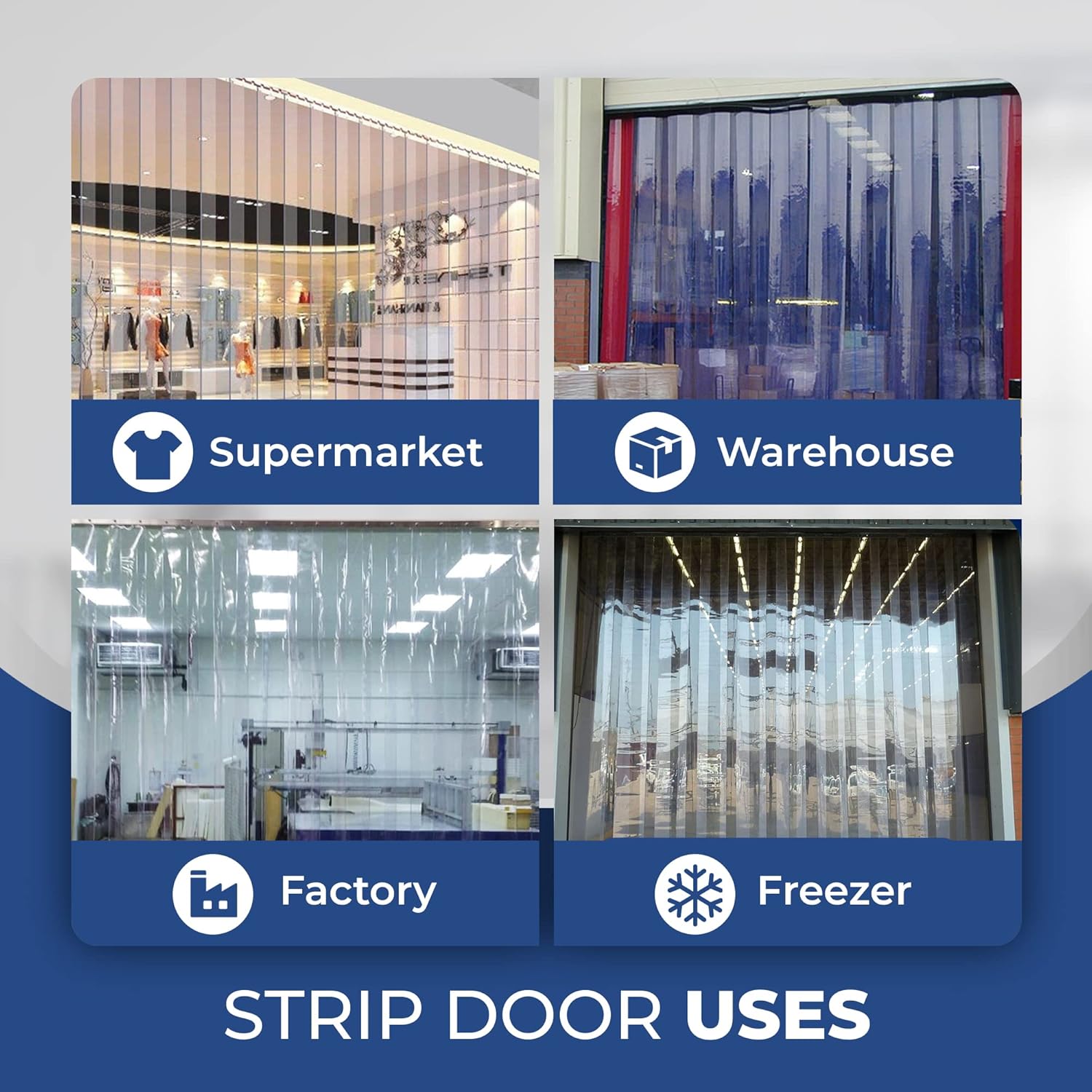 Passeal Freezer Curtain Door Kit 48x84 Inches