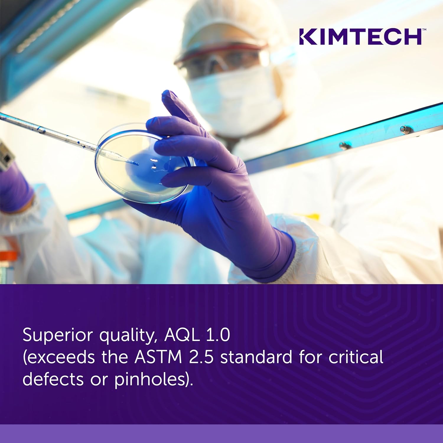 Kimtech Purple Nitrile-Xtra Exam Gloves 50Box