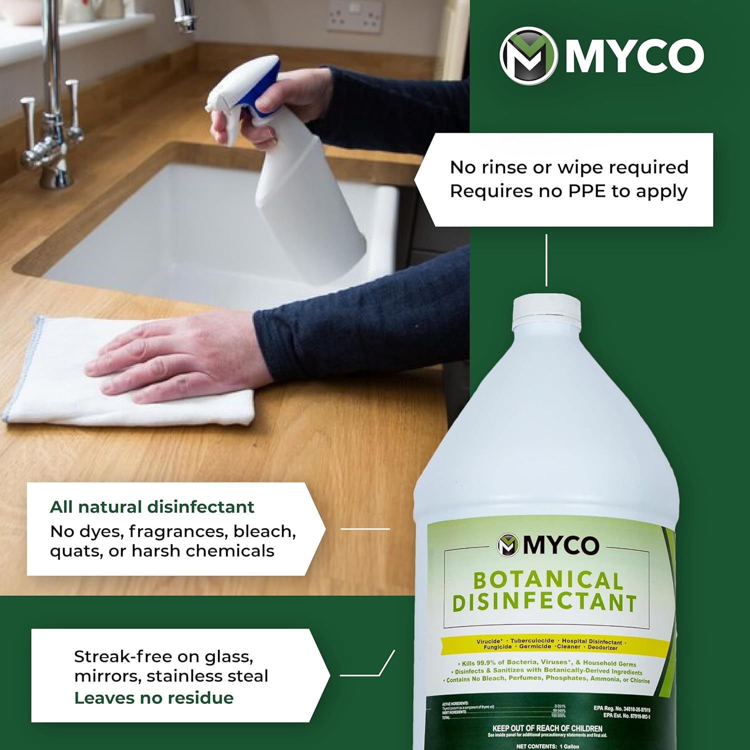 Express Chem Myco Botanical Disinfectant Cleaner - 4 Gallon