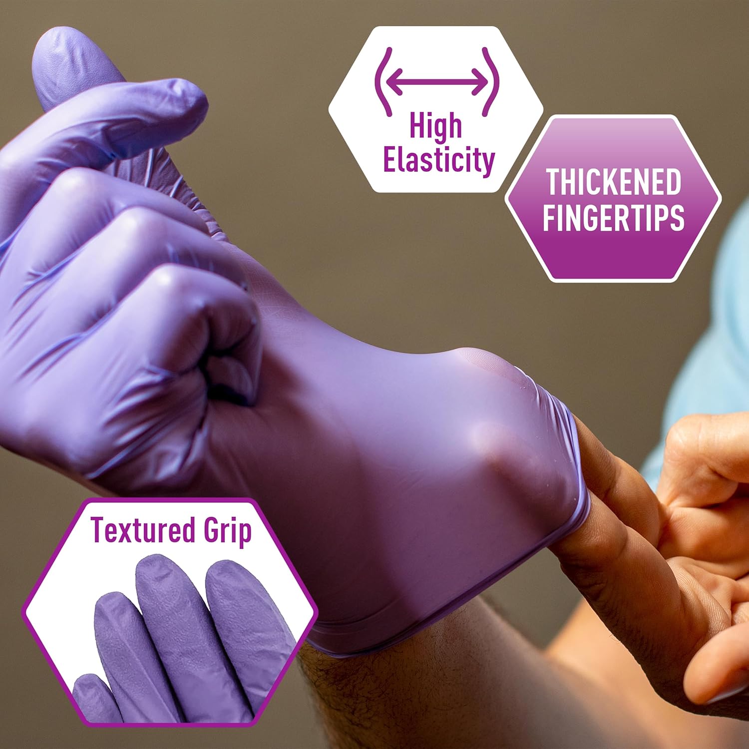 MedPride Powder-Free Nitrile Exam Gloves Large 100 Count Pack of 10