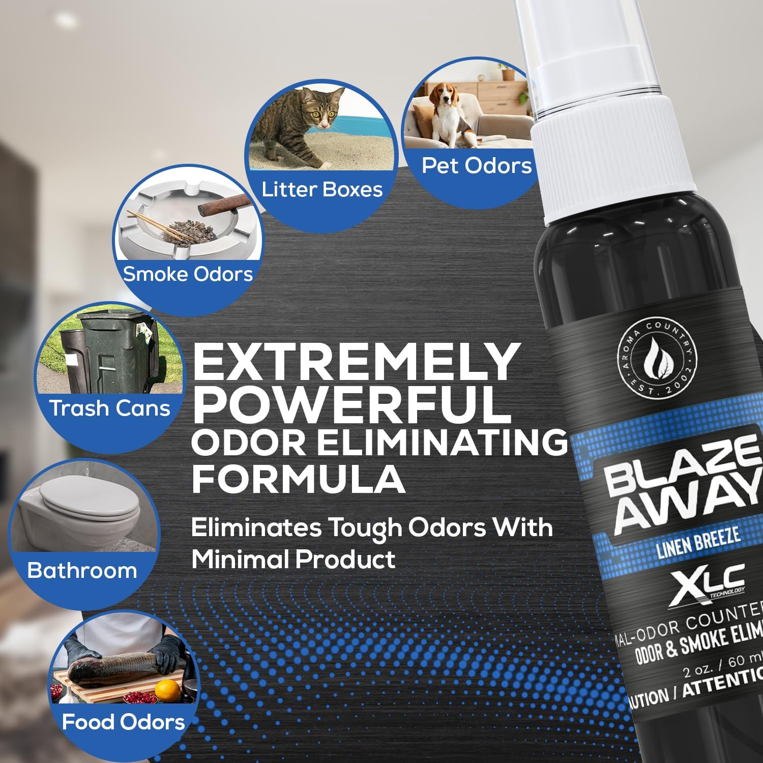 Blaze Away Commercial Air Freshener with Strong Odor Elimination