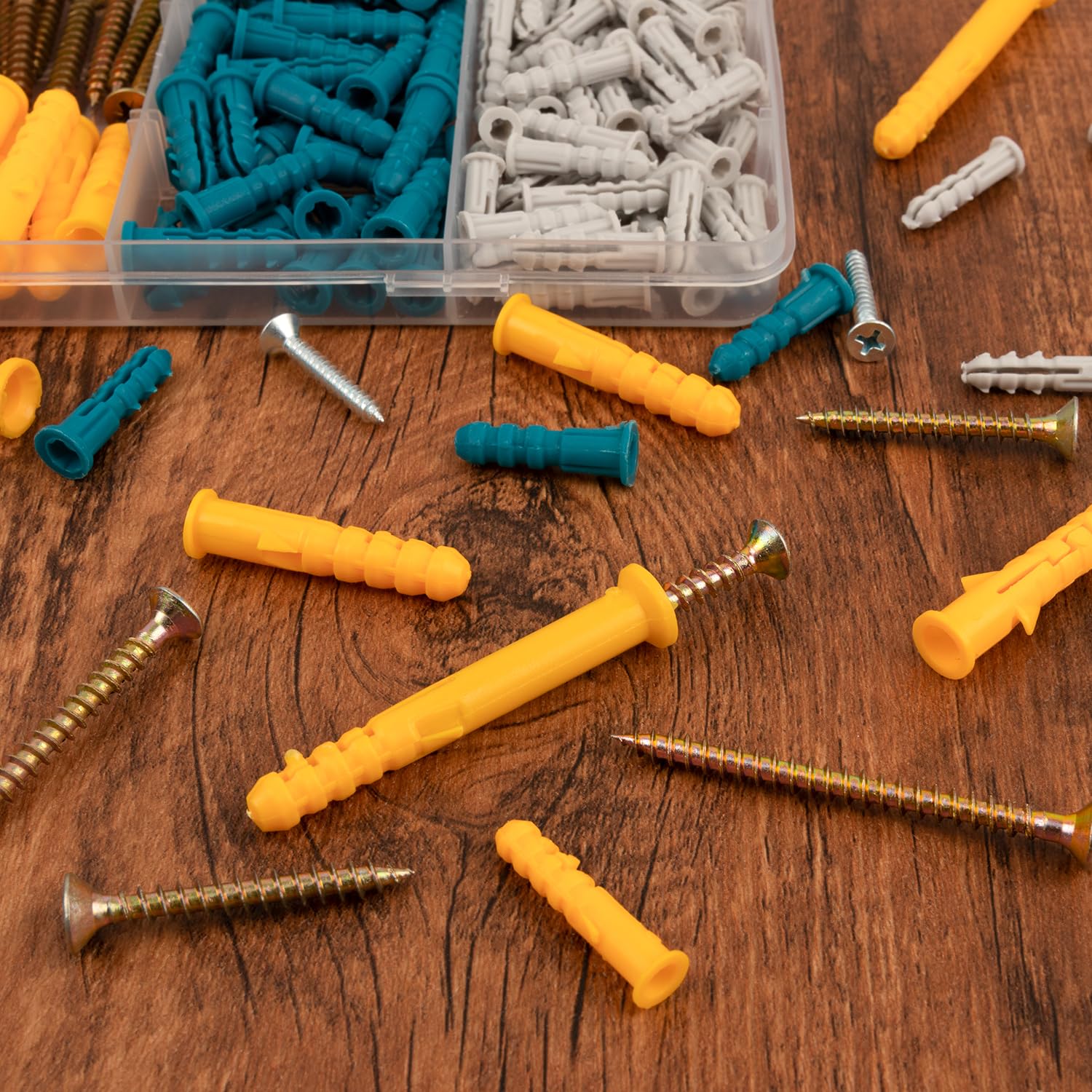 KURUI Drywall Anchors and Screws Assortment Kit 270PCS