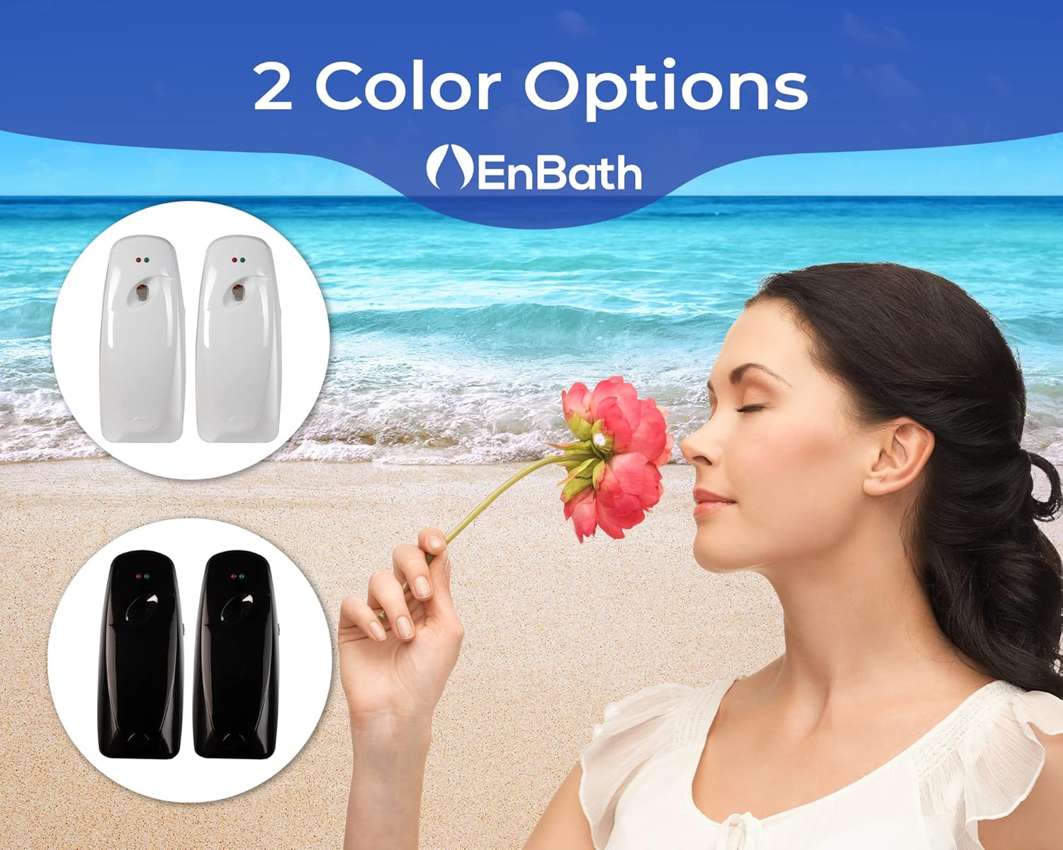 EnBath Automatic Air Freshener Spray Dispenser 2-Pack