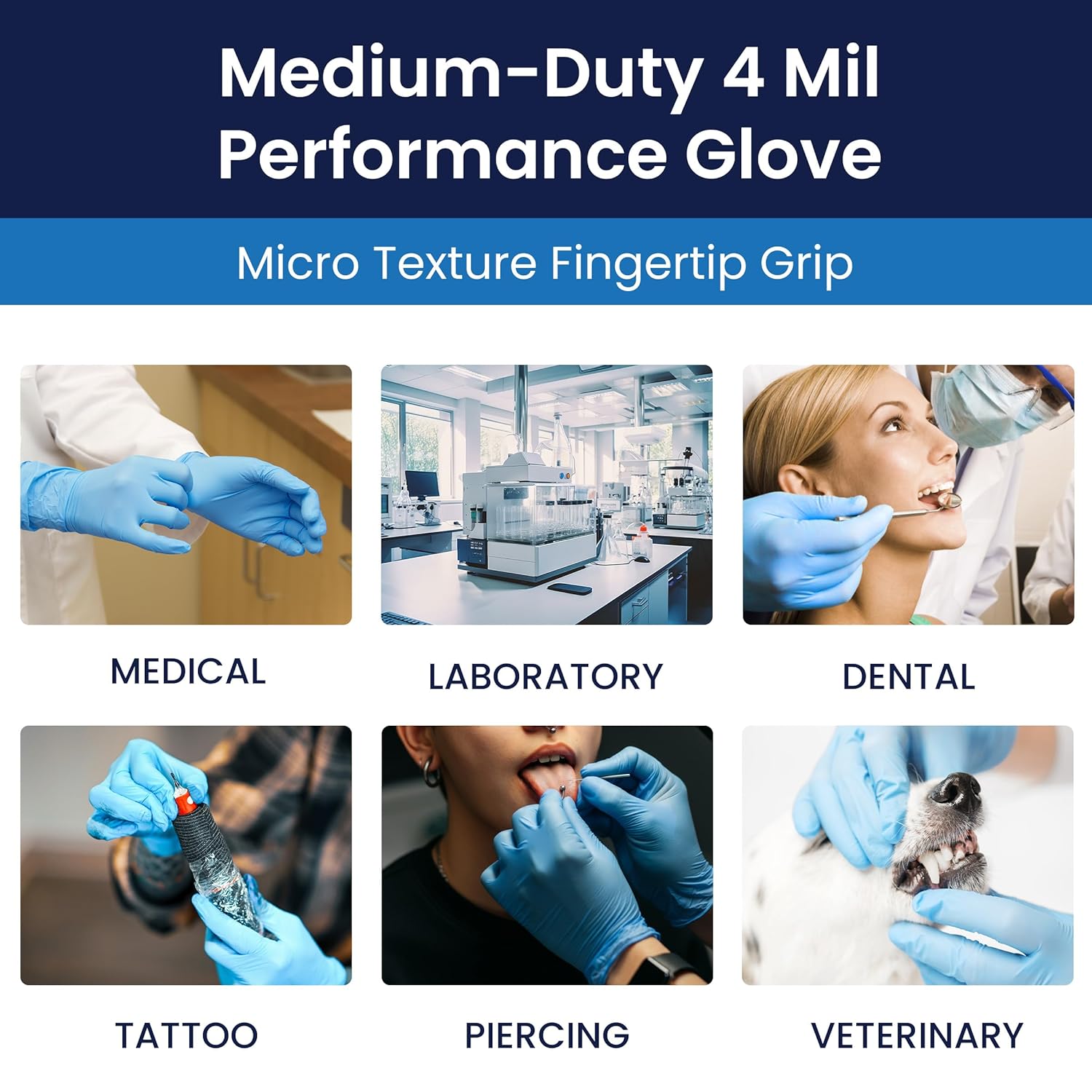 Adenna Miracle 4 Mil Powder-Free Nitrile Exam Gloves