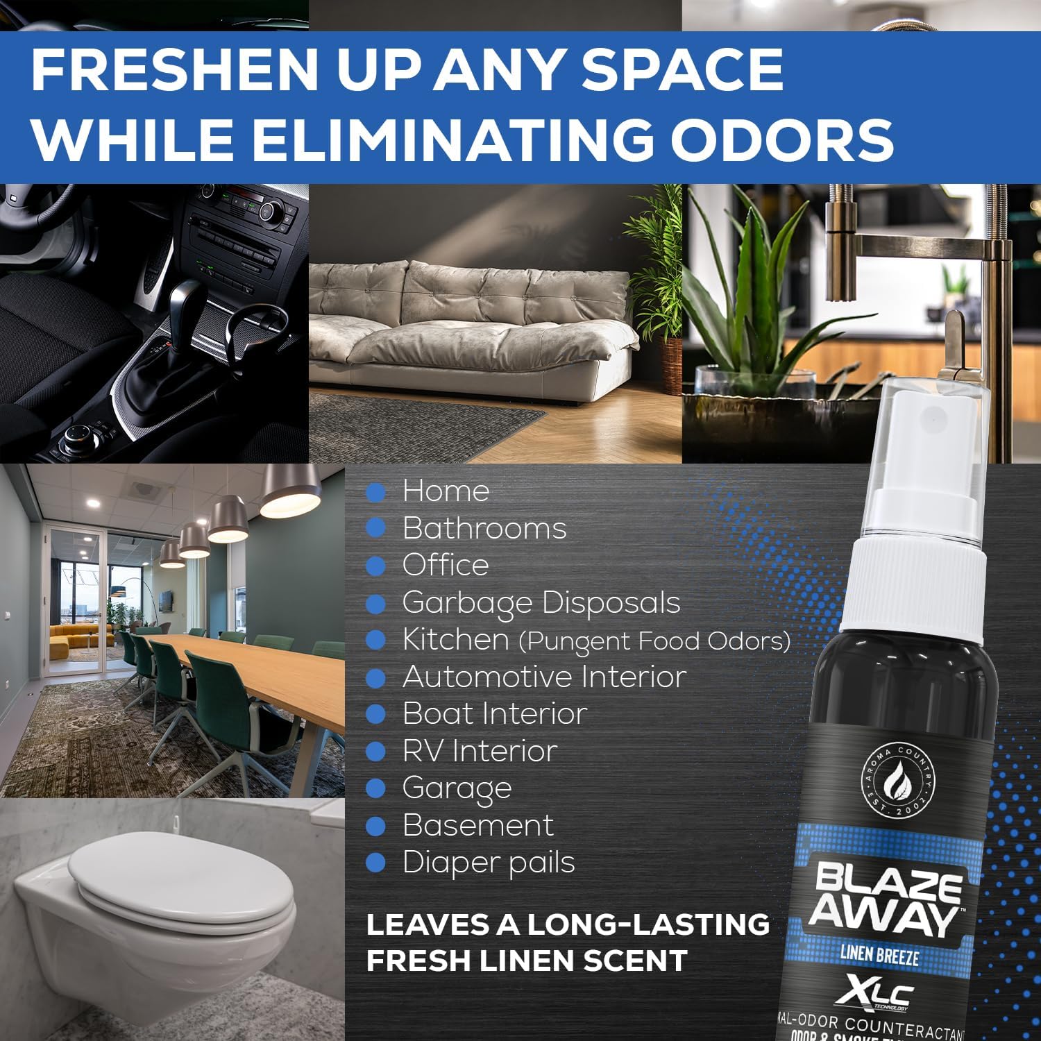 Blaze Away Commercial Air Freshener with Strong Odor Elimination