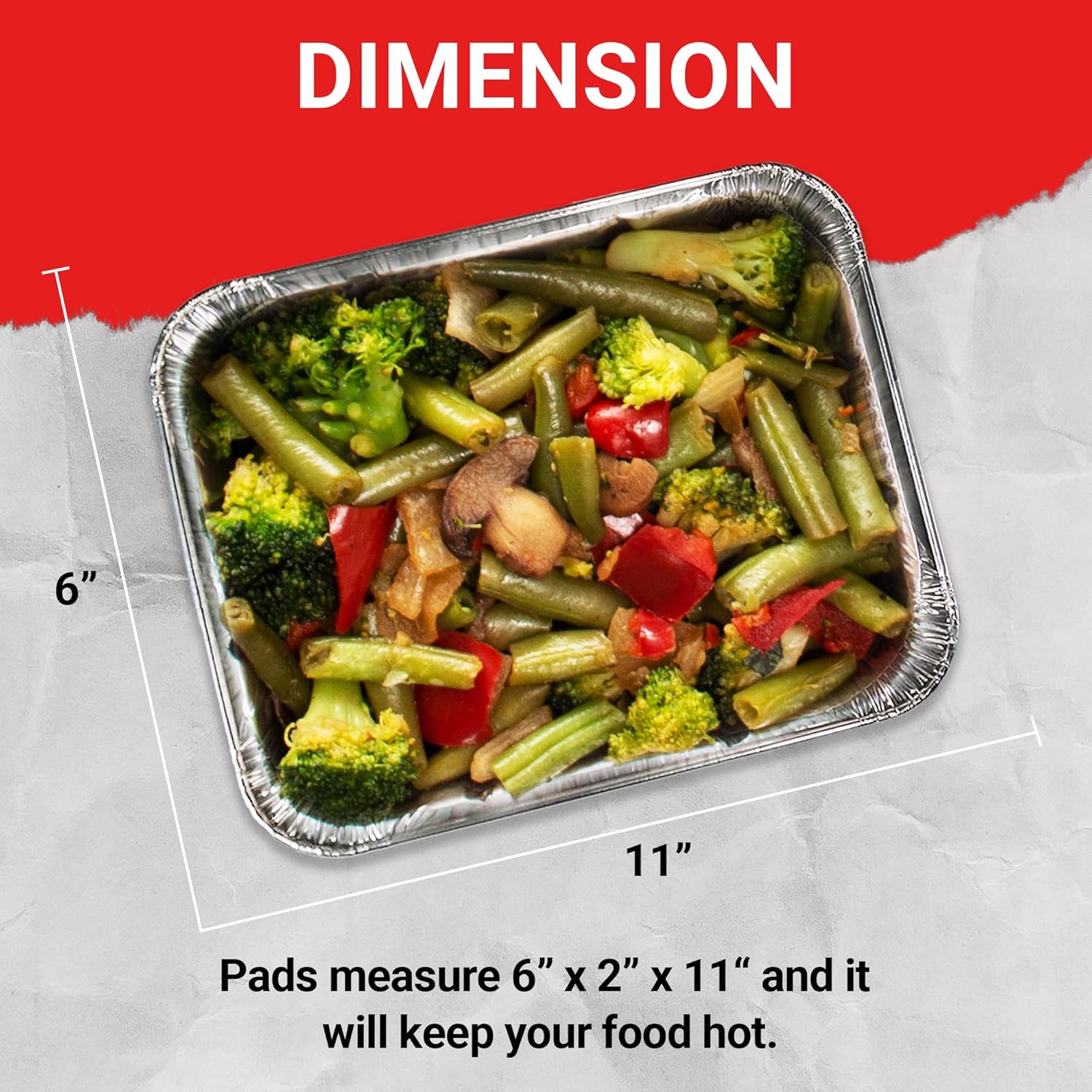 Flameless Food Warming Pads 6 Pack - Safe Efficient Catering Solution