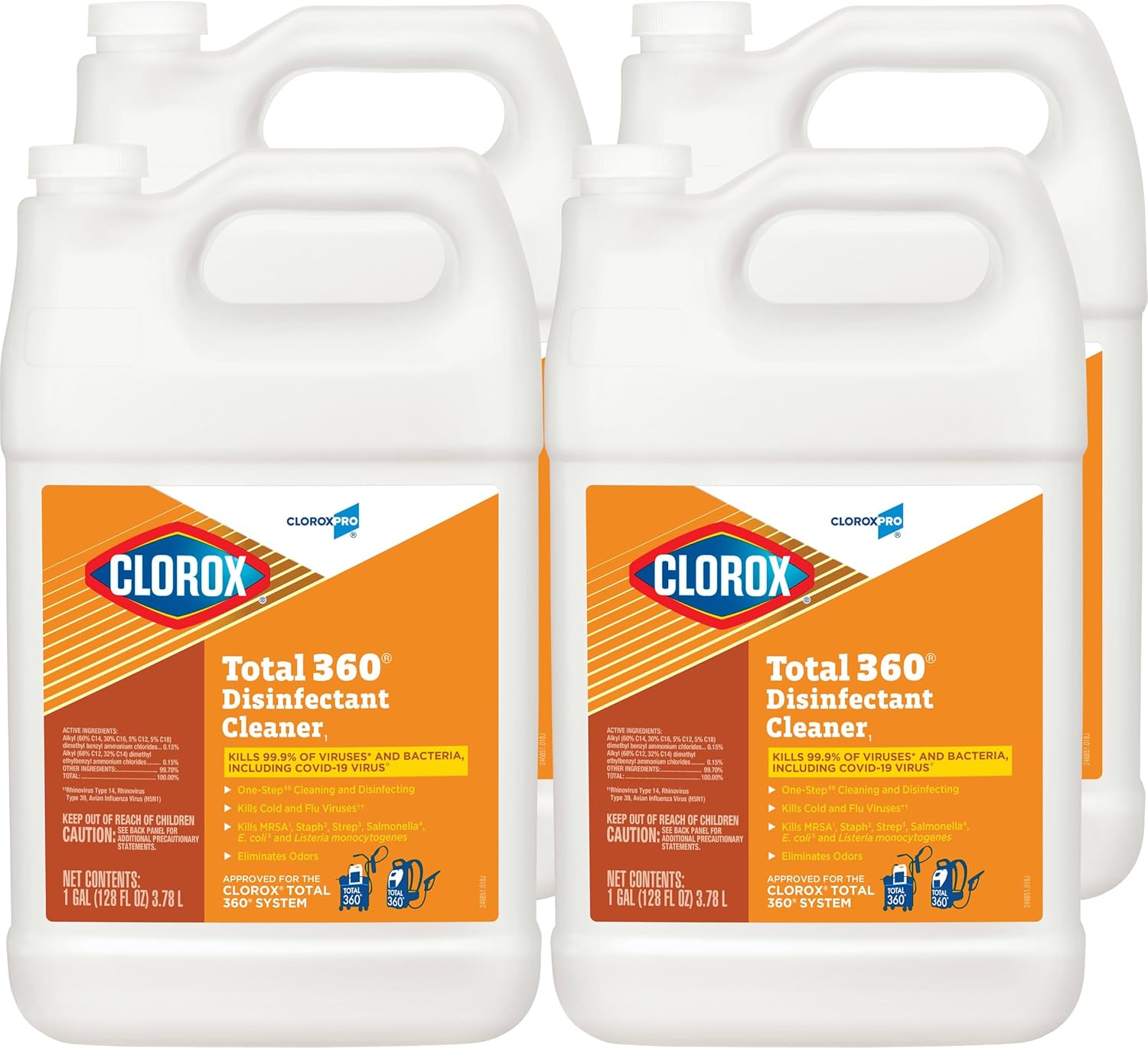 CloroxPro Total 360 Disinfectant Cleaner 128 Oz 4 Pack
