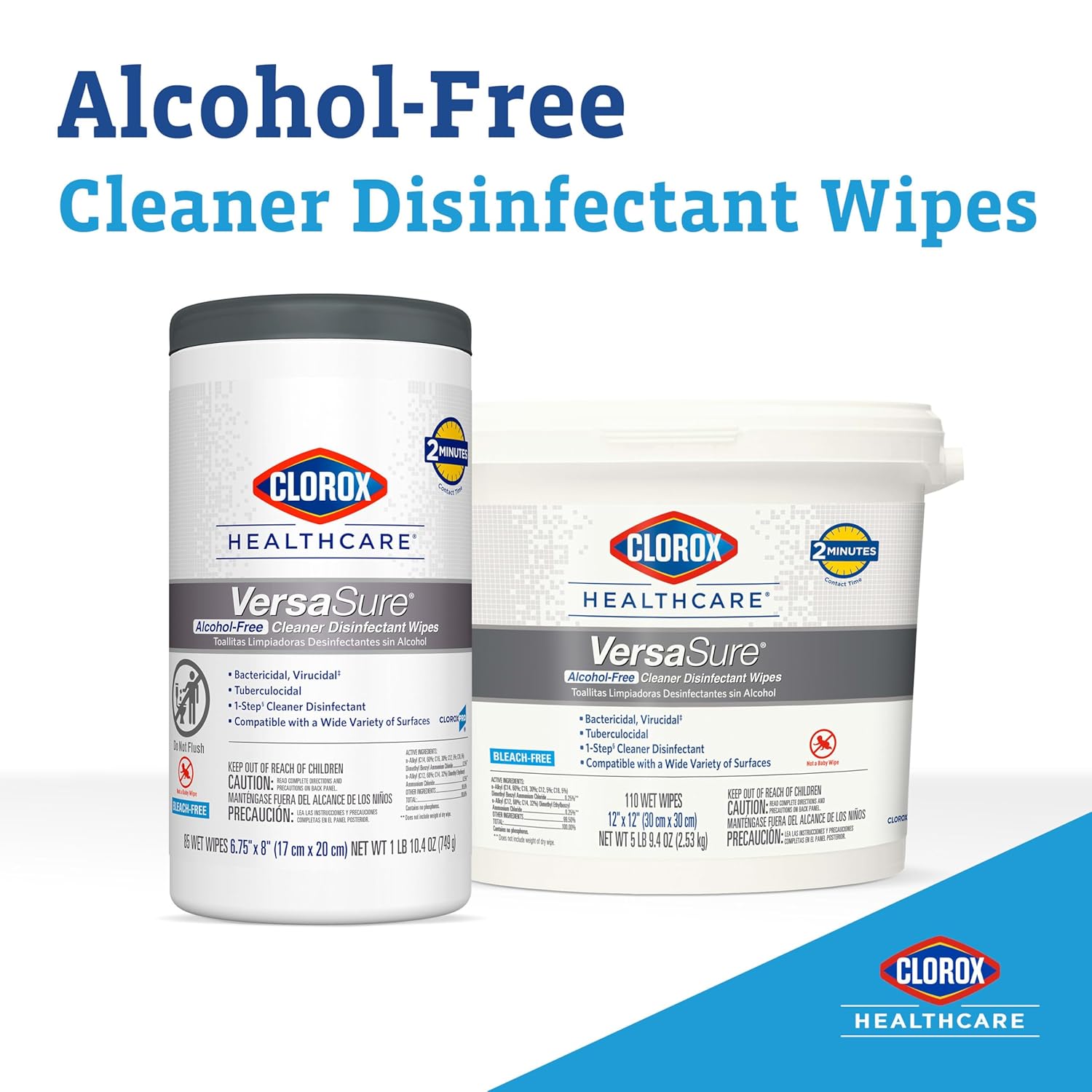 Clorox Healthcare VersaSure Cleaner Disinfectant Wipes 150 Count