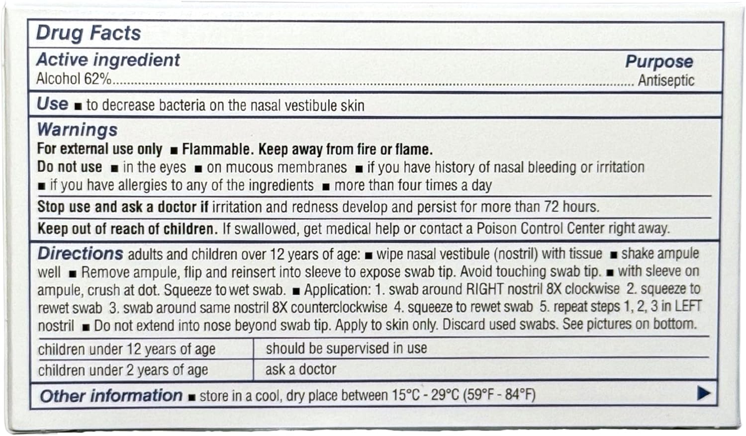 Nozin Nasal Sanitizer Antiseptic Popswab 10ct Pack