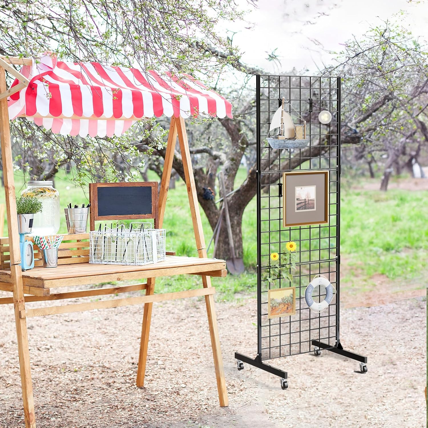 Bonnlo 2 x 6 Detachable Gridwall for Easy Transport
