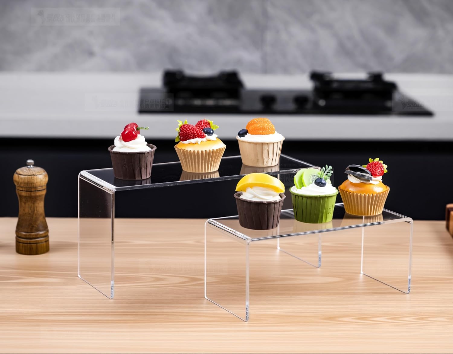 CLAY TONIC Acrylic Display Risers 4-Pack