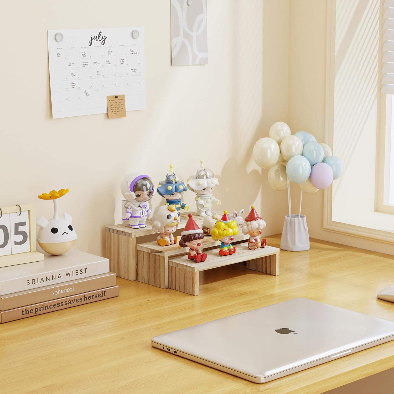 Wooden Display Riser Stand 6PCS for Party Food and Decor