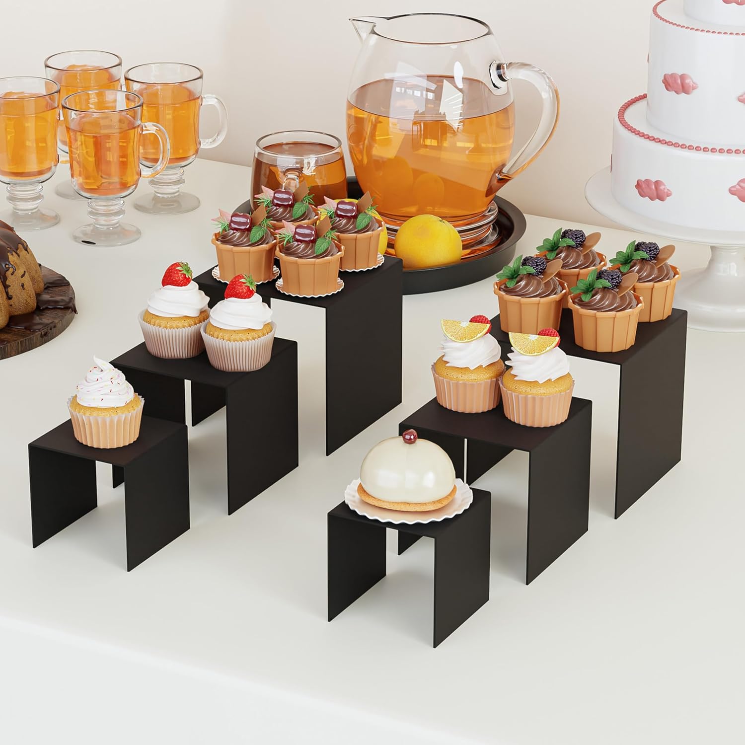 ihomecooker 8 Pack Metal Square Display Riser