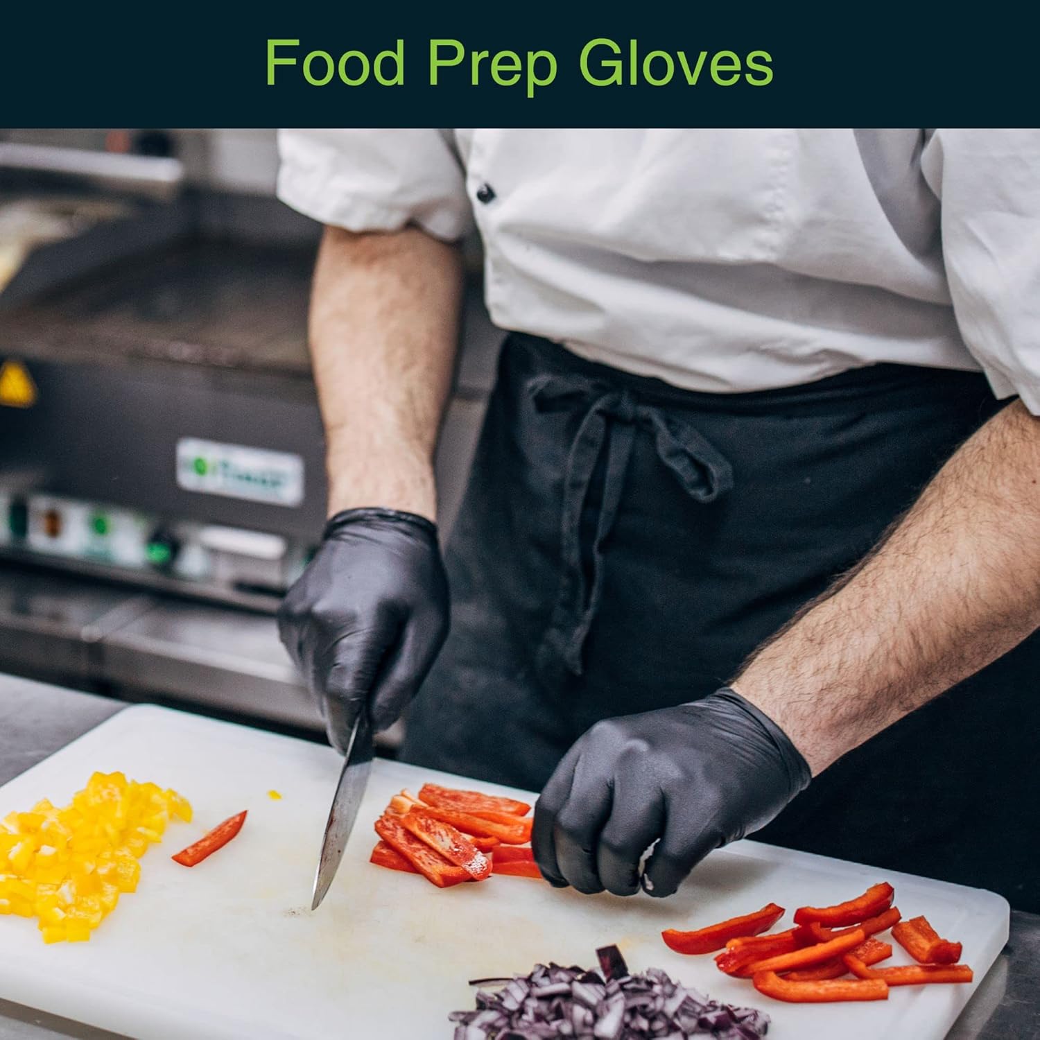 FifthPulse Black Vinyl Disposable Gloves