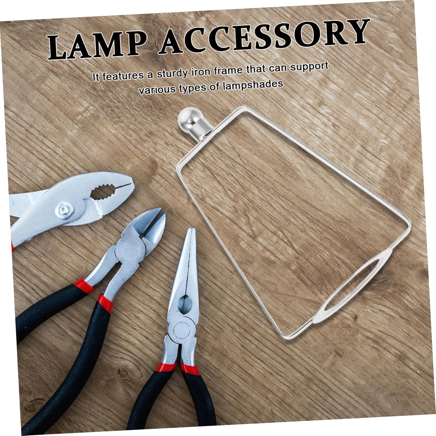 Crystal Lamp Stand for DIY Harp Lamp Shade Frame Adapter
