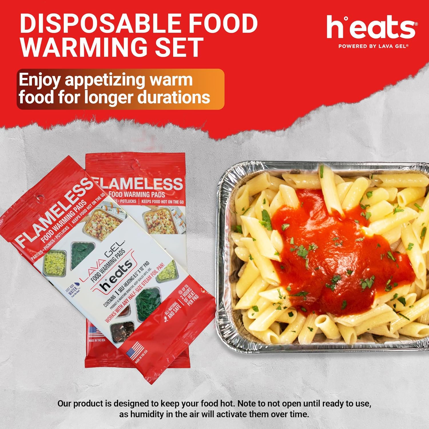 Flameless Food Warming Pads 6 Pack - Safe Efficient Catering Solution