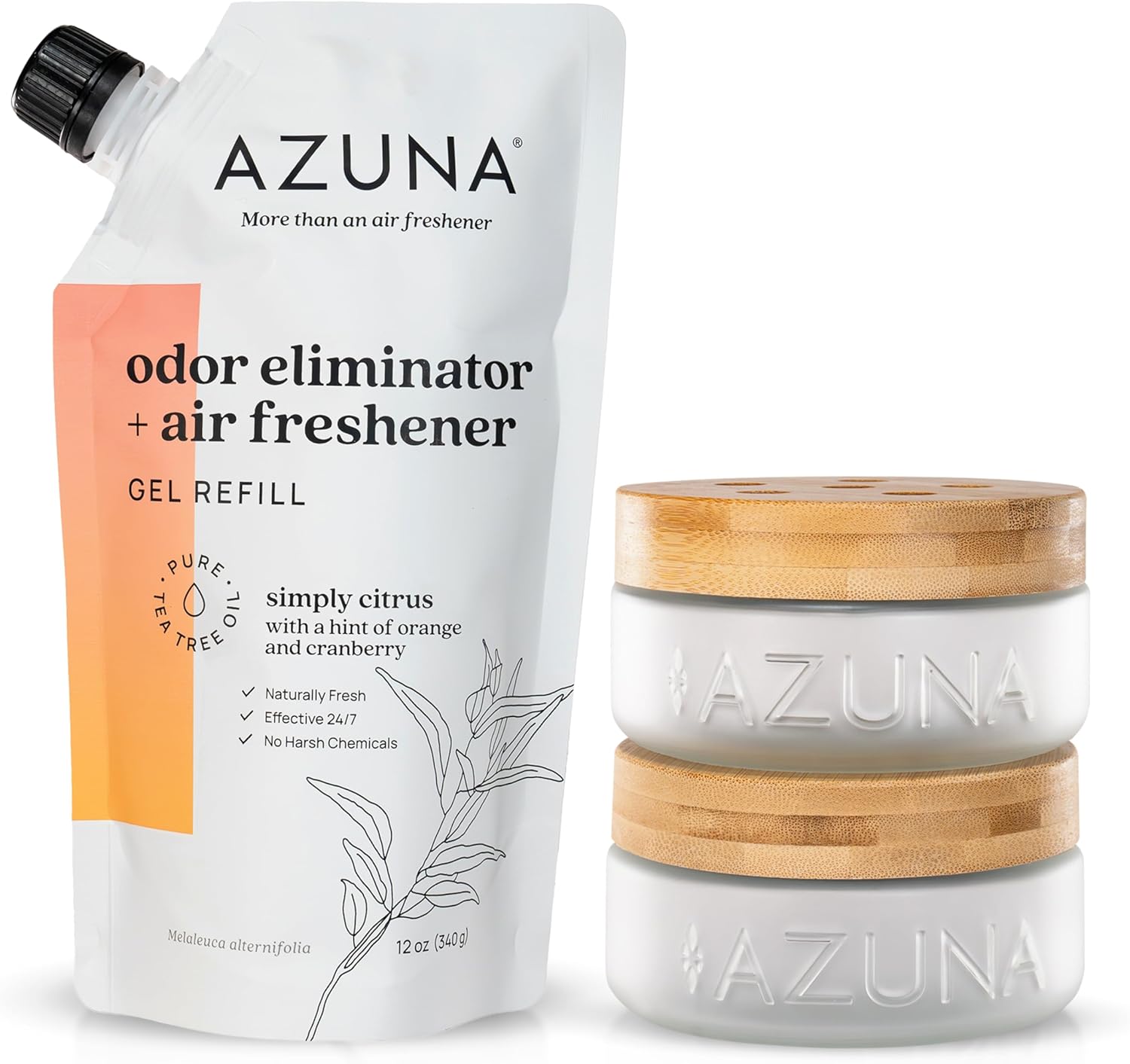 Azuna Air Freshener Odor Eliminator 2 Room Kit