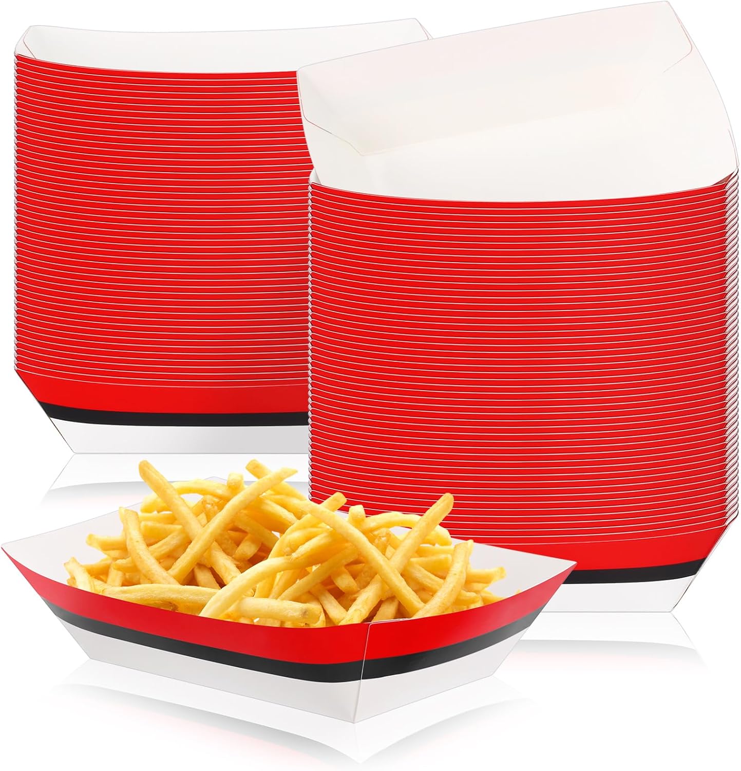 Baderke 100 Pcs Disposable Food Trays for Parties