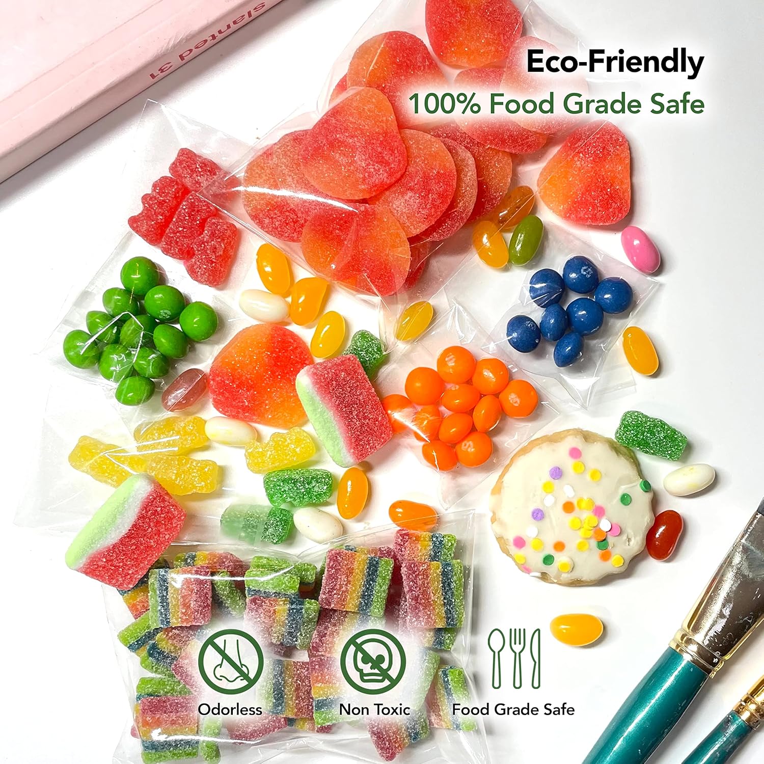 5x7 Inch Cellophane Bags 1000 Pack Clear Self-Sealing