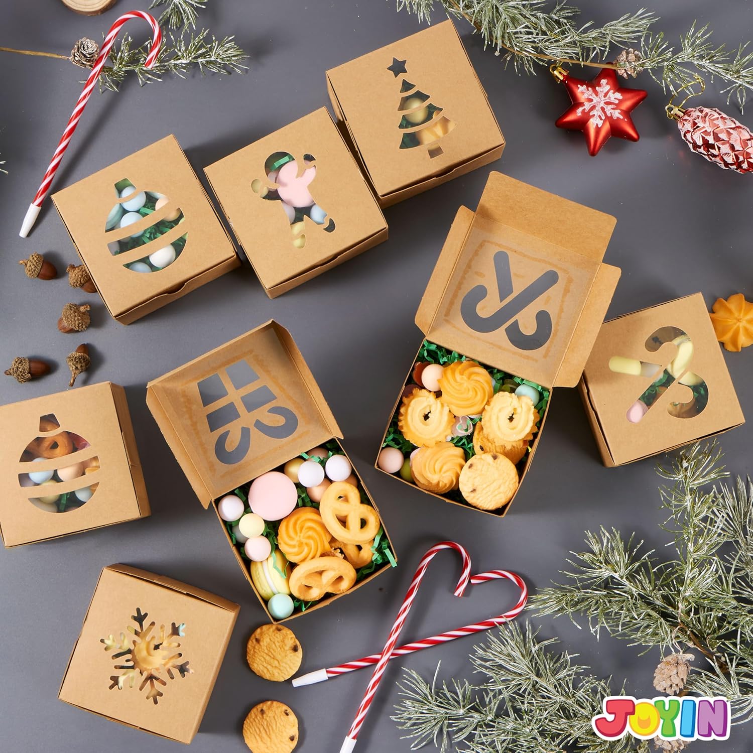 JOYIN 36 Piece Christmas Cookie Box Set