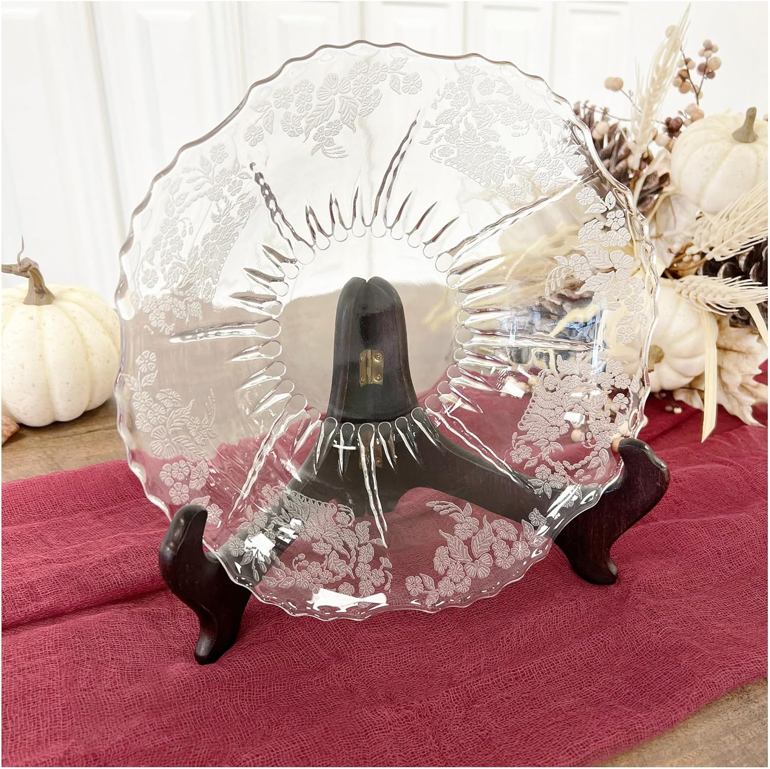 Bards Hinged Medium Wood Bowl Stand
