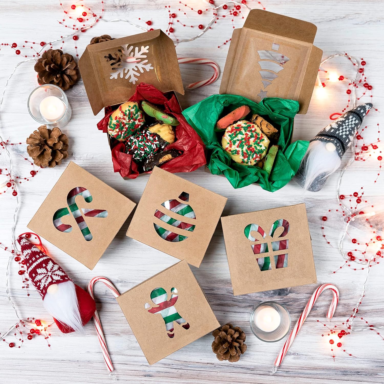 JOYIN 36 Piece Christmas Cookie Box Set