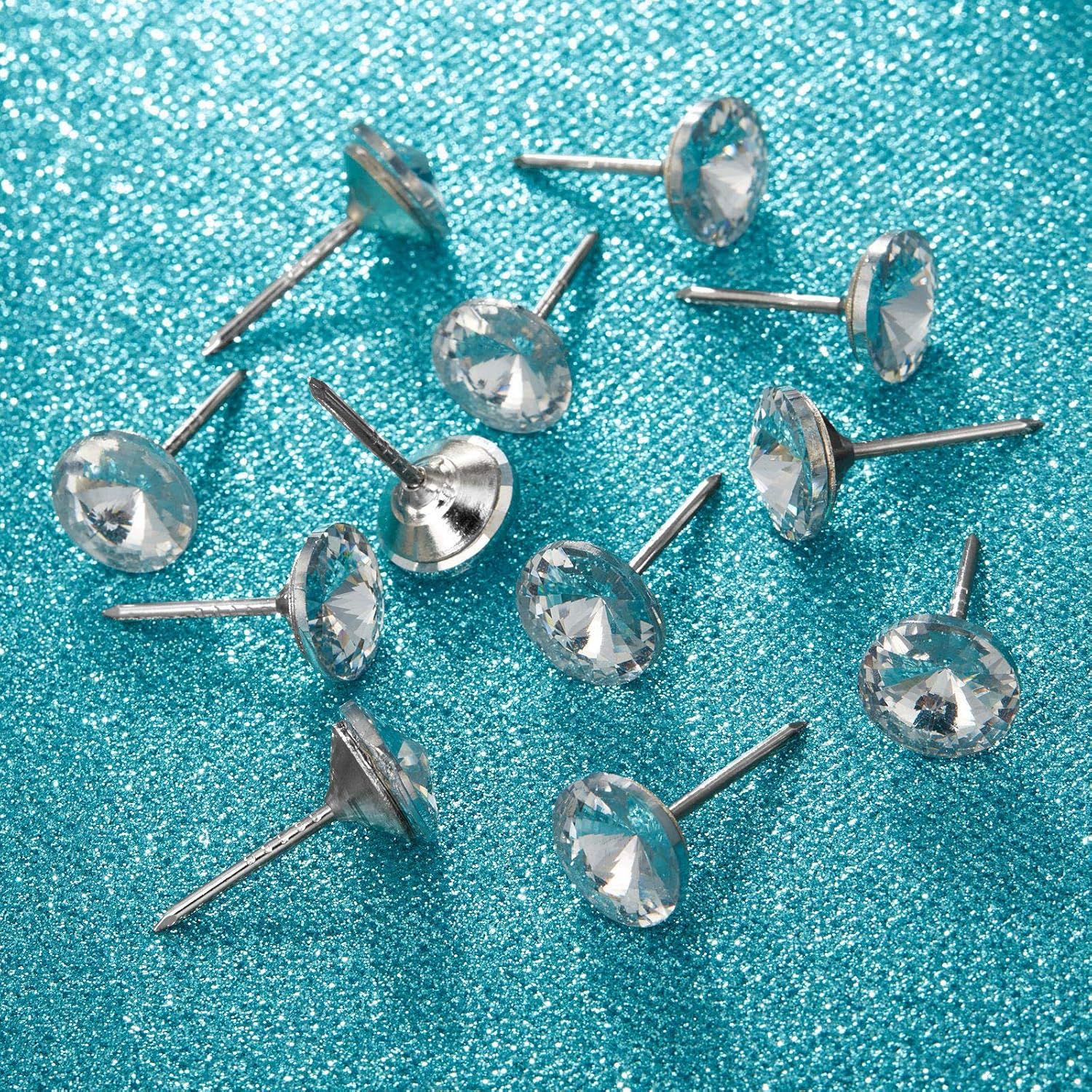 30 Piece Crystal Upholstery Tacks for Furniture Decorations